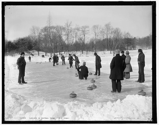Curling in Central Park, New York