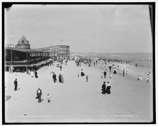The Beach at Rockaway, N.Y.