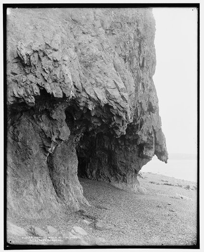 Hanging Rock at the Ovens, Mt. Desert Island, Me.