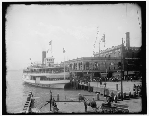 Str. Pleasure at ferry dock, Detroit, Mich.