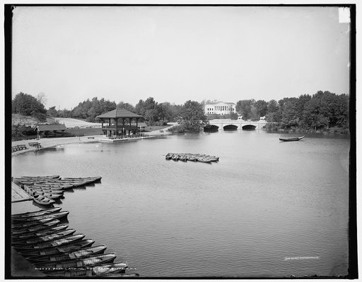 Boat landing, the park, Buffalo, N.Y.