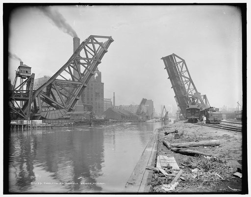 Twelfth St. Vascule [i.e. Bascule] Bridge, Chicago