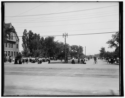 Approach to Belle Isle Bridge, Detroit