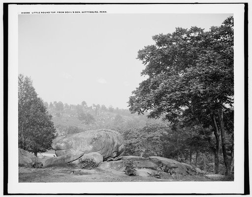 Little Round Top from Devil's Den, Gettysburg, Penn.
