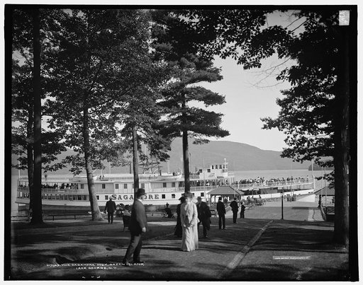 Sagamore dock, Green Island, Lake George, N.Y., The