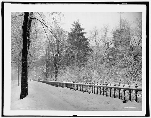 Winter's scene in Detroit, A