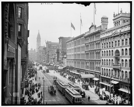 Market Street from Eighth, Philadelphia, Pa.