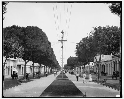 The Prado, looking north, Havana, Cuba