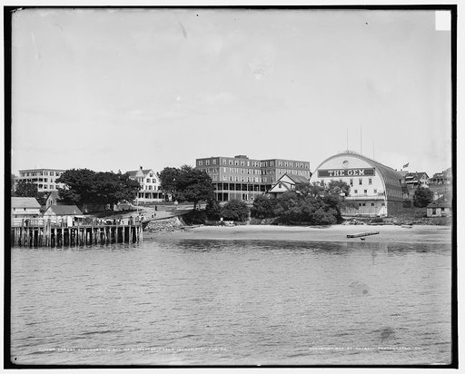 Forest City Landing and Gem Theatre, Peaks Island, Portland, Me.