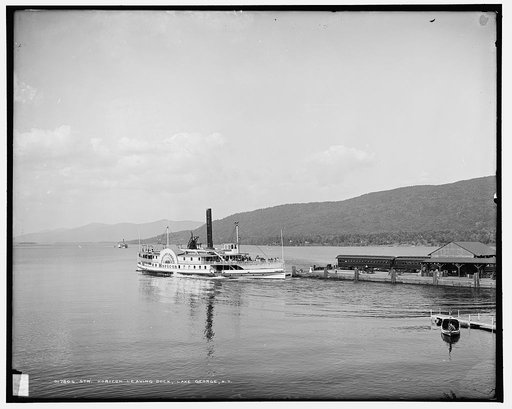 Str. Horicon leaving dock, Lake George, N.Y.