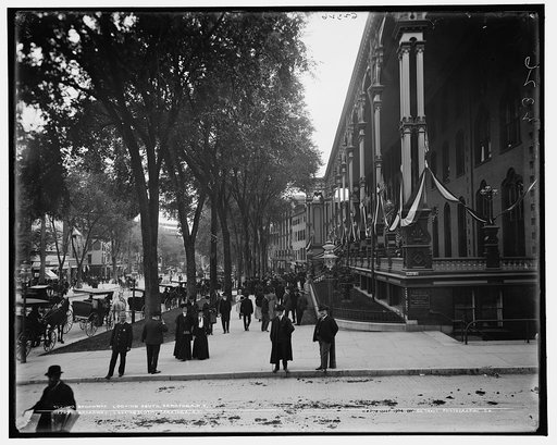 Broadway, looking south, Saratoga, N.Y.