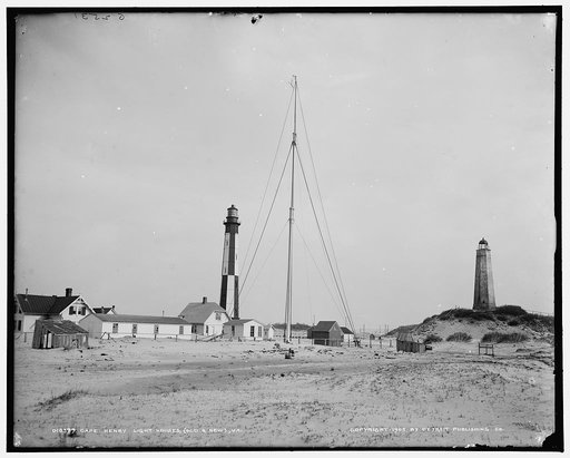 Cape Henry light houses (old & new ), Va.