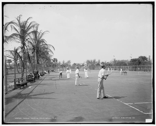 Tennis courts, Palm Beach, Fla.
