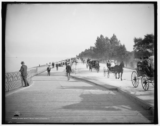 Lake] Shore Drive, Lincoln Park, Chicago, Ill.