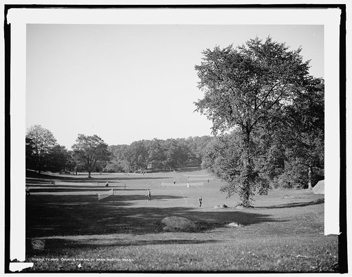 Tennis courts, Franklin Park, Boston, Mass.