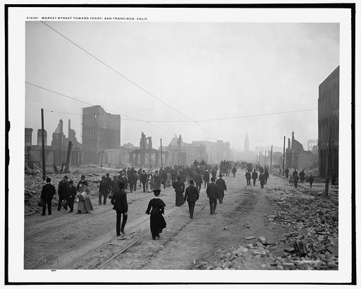 Market Street toward ferry, San Francisco, Calif.