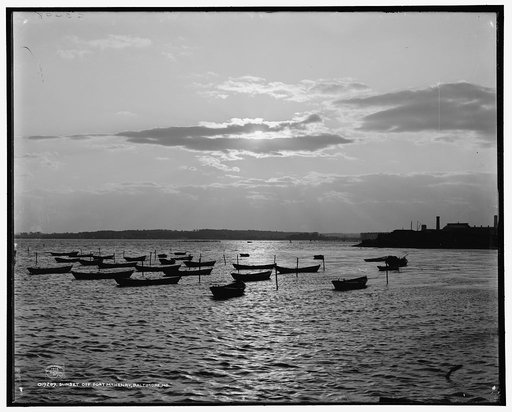 Sunset off Fort McHenry, Baltimore, Md.