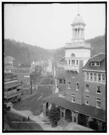 Happy Hollow from Central Avenue, Hot Springs, Ark.