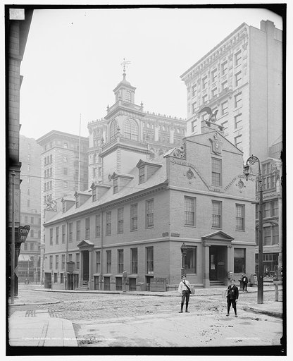 Old State House from Washington St., Boston, Mass.
