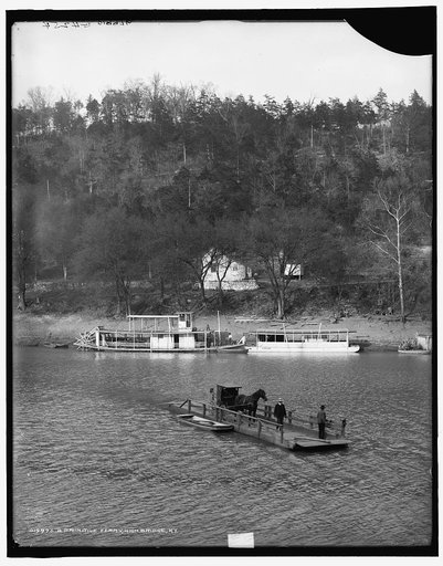 Primitive ferry, High Bridge, Ky.