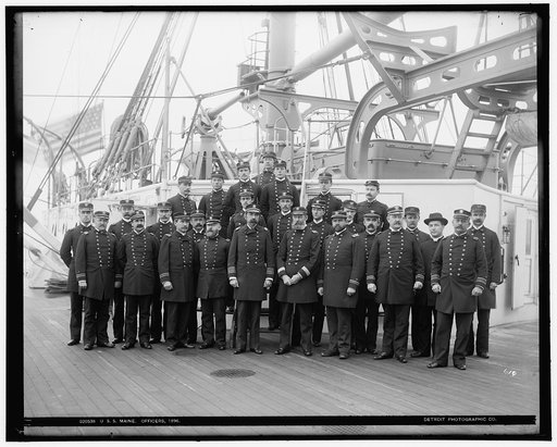 U.S.S. Maine officers