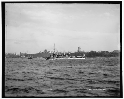U.S.S. Massachusetts, Dewey Naval Parade