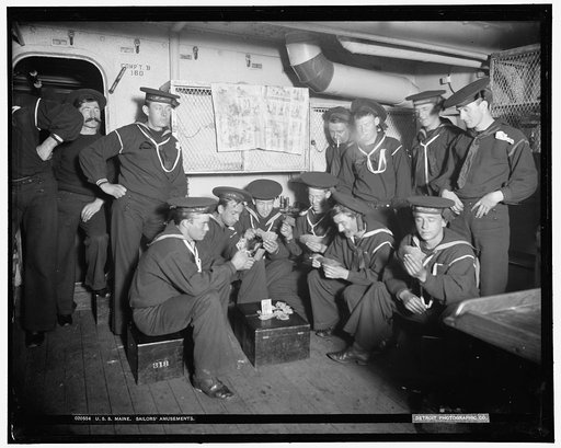 U.S.S. Maine sailors' amusements