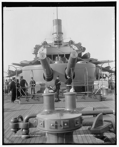 U.S.S. Oregon after turret