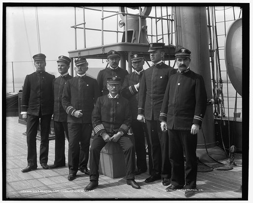 U.S.S. Raleigh, Capt. Coghlan and officers