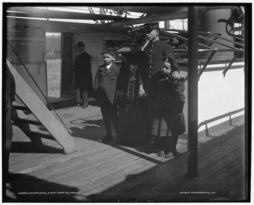 U.S.S. Raleigh, a visit from the family
