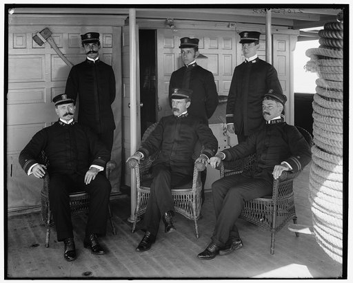 U.S.S. Vixen, Capt. and officers