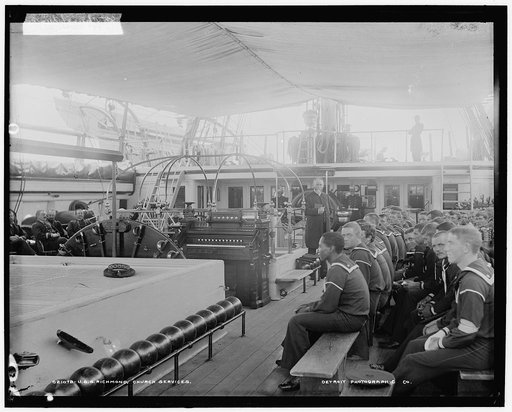 U.S.S. Richmond, church services