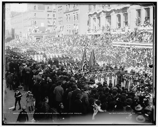 7th Regiment, New York National Guard, Dewey land parade