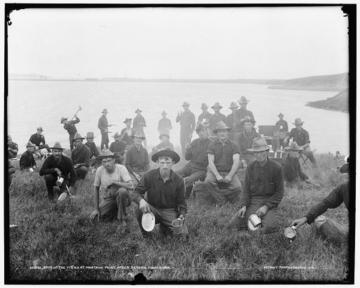 Boys of the 71st N.Y. at Montauk Point, after returning from Cuba