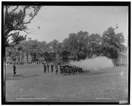 Volley firing, U.S. Naval Academy