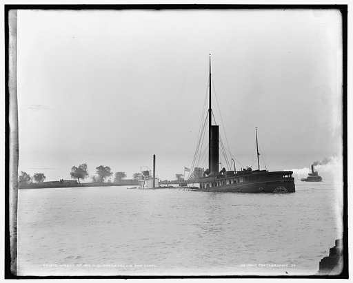 Wreck of the Jno. N. Glidden, St. Clair ship canal