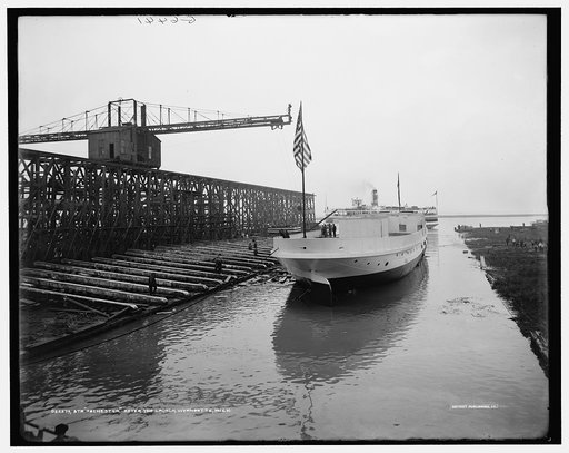 Str. Rochester after the launch, Wyandotte, Mich.