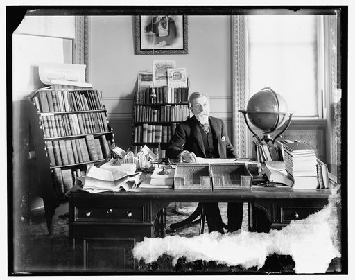 Bureau official at his desk, A