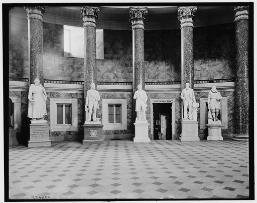 Washington, D.C., the Capitol, Statuary Hall, a view in the hall