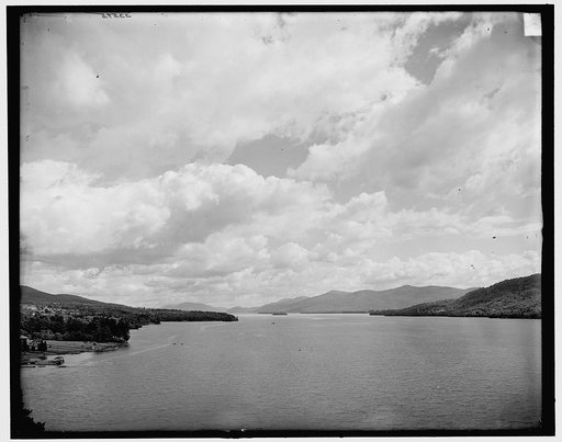 Lake George, N.Y., north from Fort William Henry Hotel