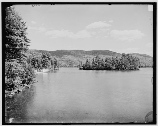 Lake George, N.Y., Tea Island and bay