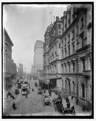 New York City, Snap Shatow, 42nd Street, showing entrance to G[ran]d Central Station