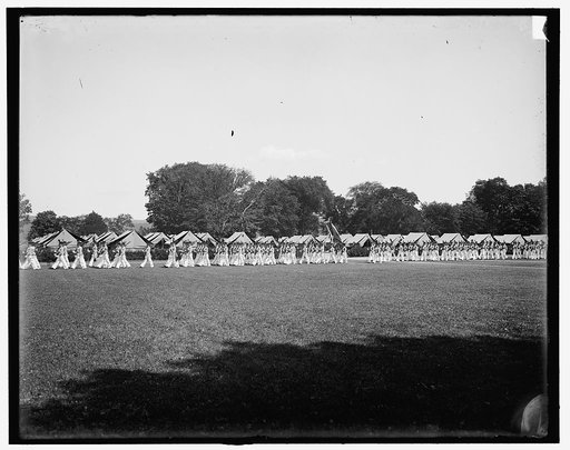 West Point, N.Y., battalion passing in review