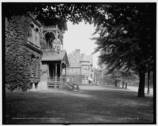 Woodward Avenue, north from Warren Avenue, Detroit, Mich.