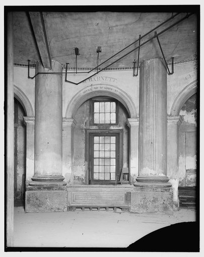 New Orleans, La., old slave block in St. Louis Hotel