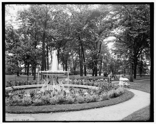 Detroit, Mich., fountain in Clark Park