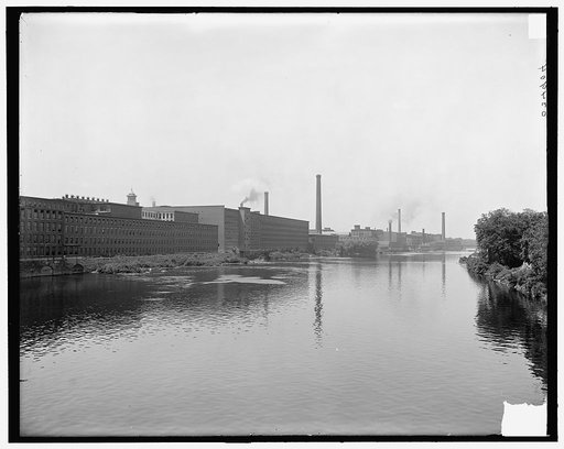 Lowell, Mass., mills on Merrimack River