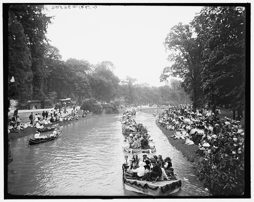 Detroit, Mich., water parade, Belle Isle