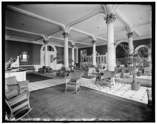 Lobby, Fort William Henry Hotel, Lake George, N.Y.