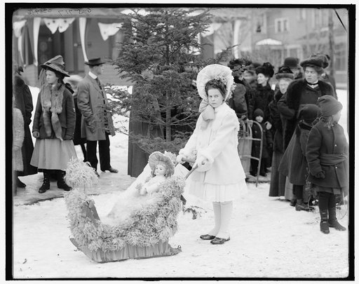 Midwinter carnival, children's parade, Miss Johnson, winner of the first prize, Saranac Lake, N.Y.